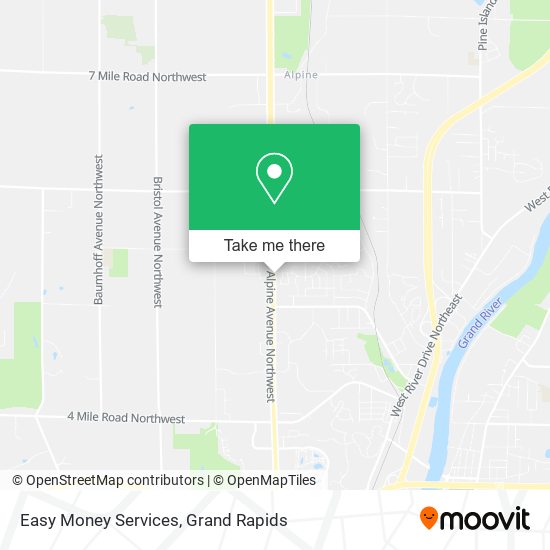 Easy Money Services map