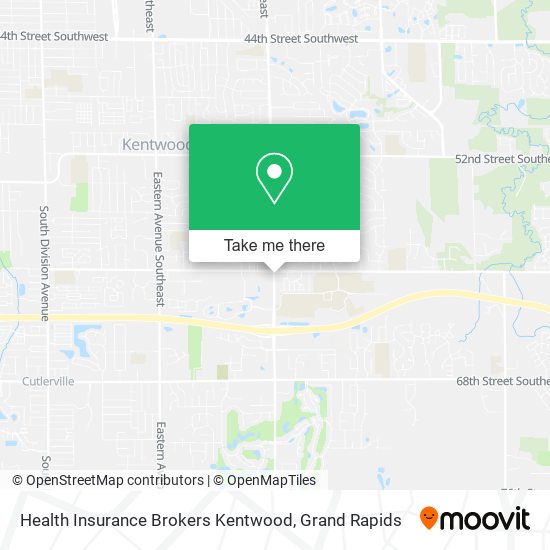 Health Insurance Brokers Kentwood map