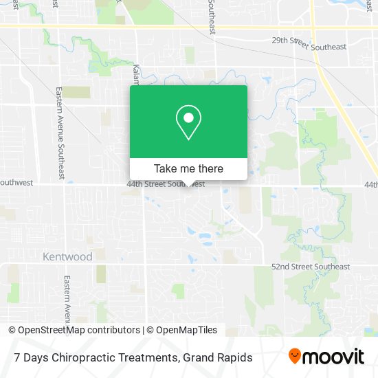 7 Days Chiropractic Treatments map