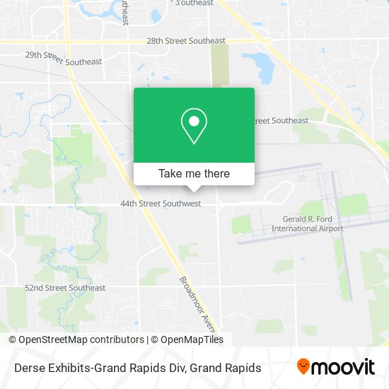Derse Exhibits-Grand Rapids Div map