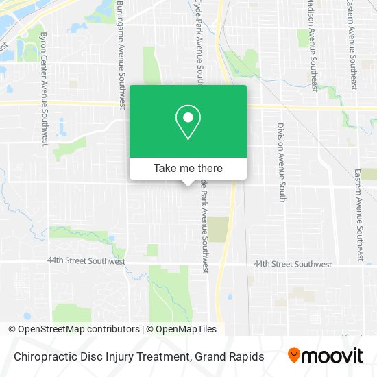 Chiropractic Disc Injury Treatment map