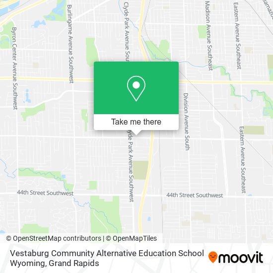 Vestaburg Community Alternative Education School Wyoming map