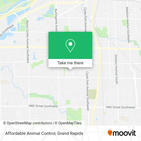 Affordable Animal Control map