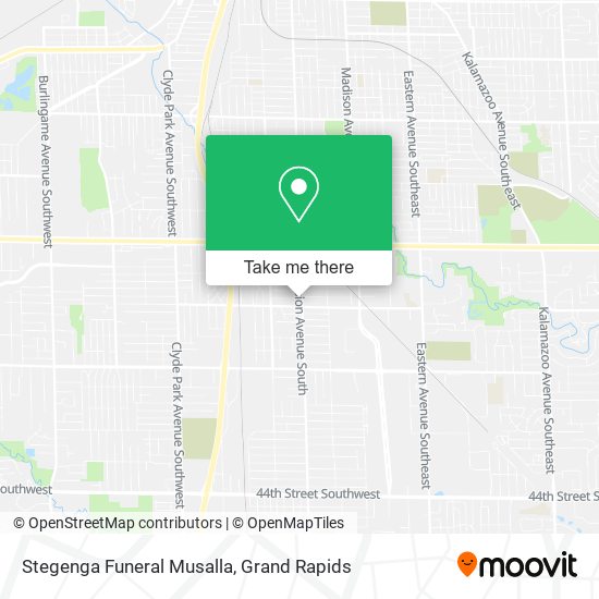 Stegenga Funeral Musalla map