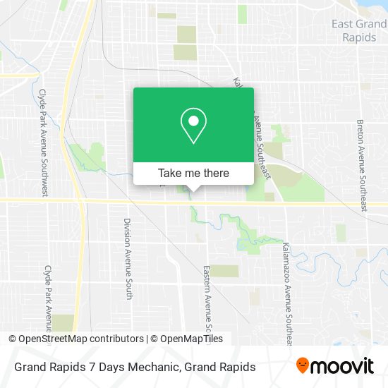 Mapa de Grand Rapids 7 Days Mechanic
