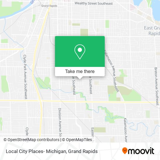 Local City Places- Michigan map