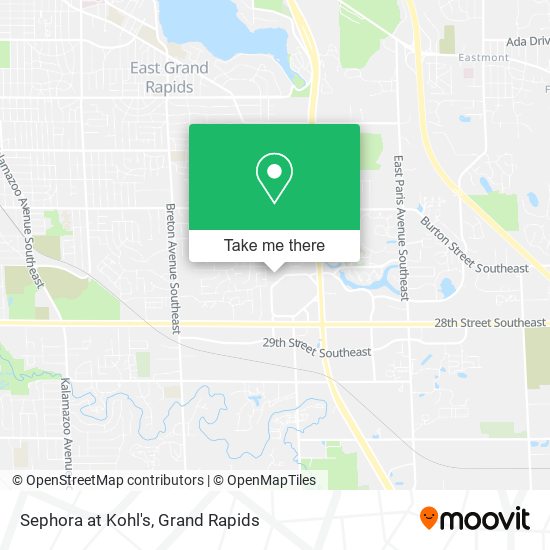 Mapa de Sephora at Kohl's