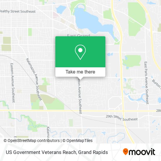US Government Veterans Reach map