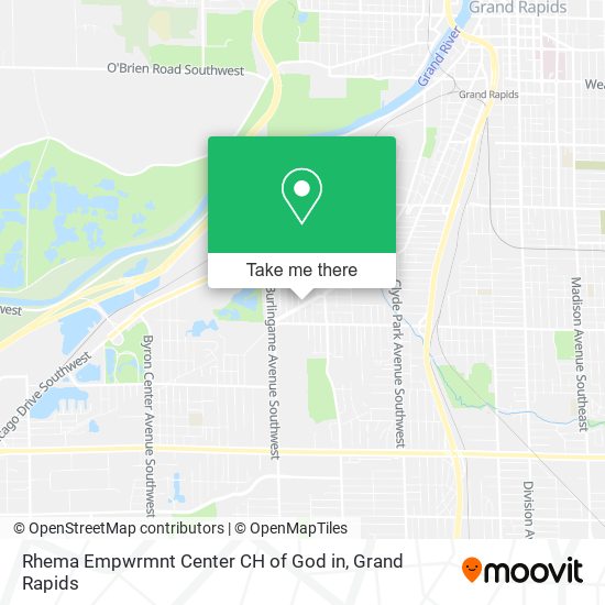 Rhema Empwrmnt Center CH of God in map