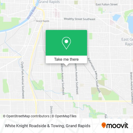 White Knight Roadside & Towing map