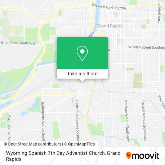 Wyoming Spanish 7th Day Adventist Church map