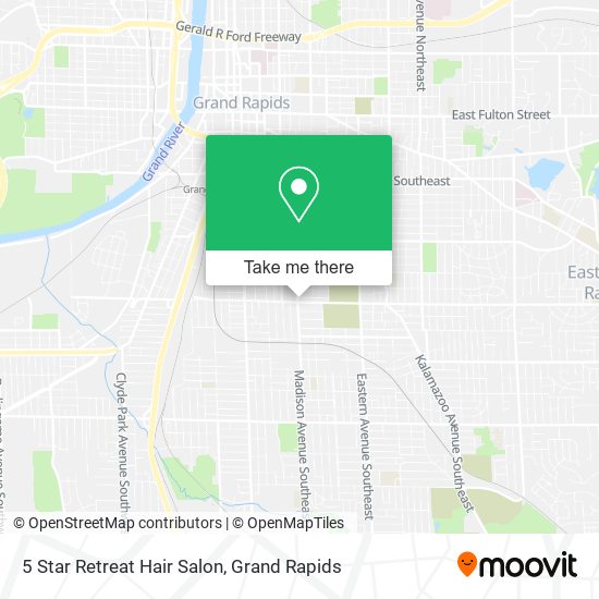 5 Star Retreat Hair Salon map