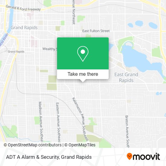 Mapa de ADT A Alarm & Security