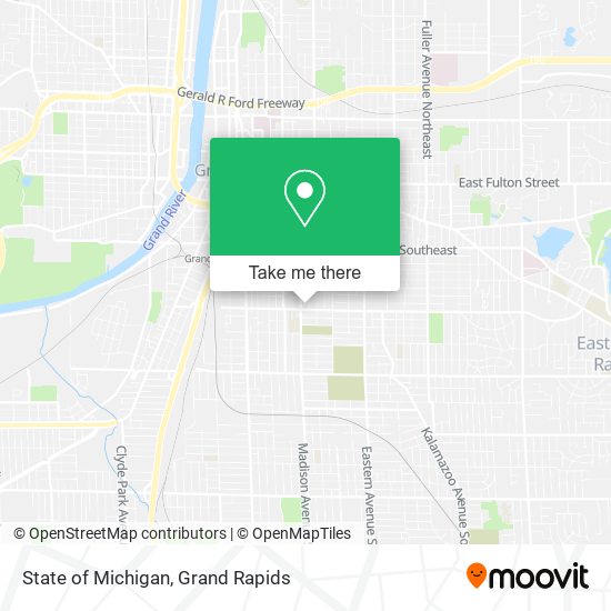 State of Michigan map