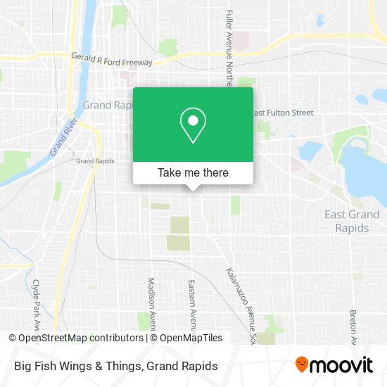 Big Fish Wings & Things map