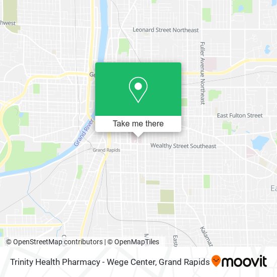 Trinity Health Pharmacy - Wege Center map