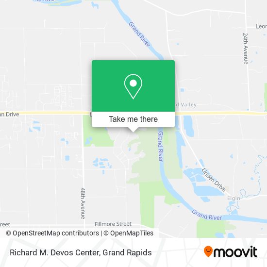 Richard M. Devos Center map