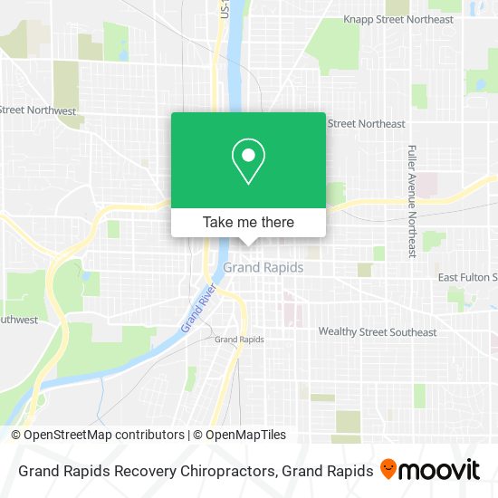 Mapa de Grand Rapids Recovery Chiropractors