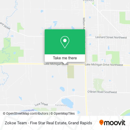 Zokoe Team - Five Star Real Estate map