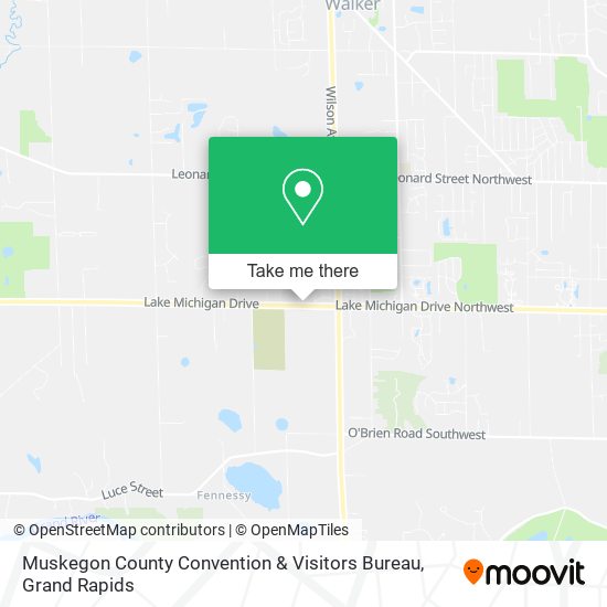 Muskegon County Convention & Visitors Bureau map