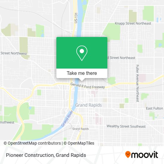 Pioneer Construction map