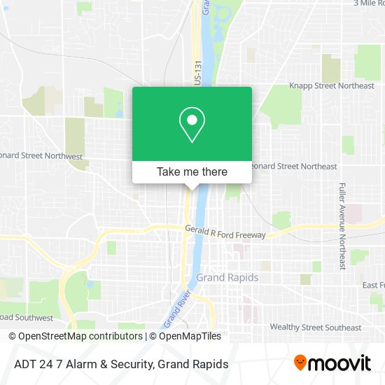 ADT 24 7 Alarm & Security map