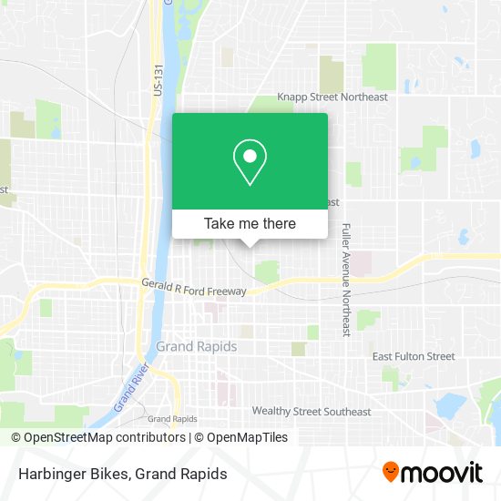 Mapa de Harbinger Bikes