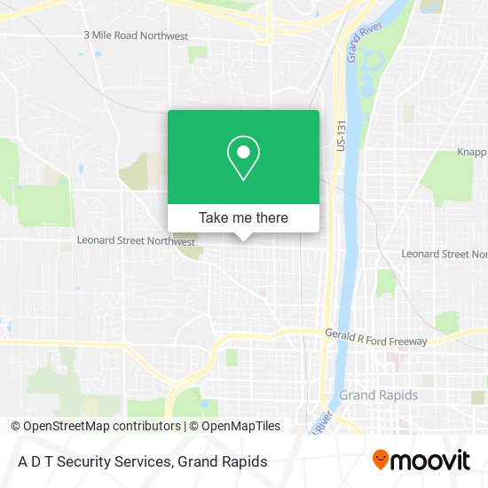 A D T Security Services map