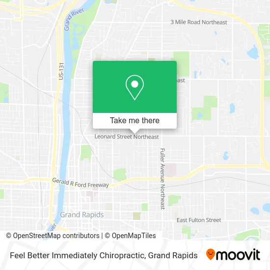 Feel Better Immediately Chiropractic map