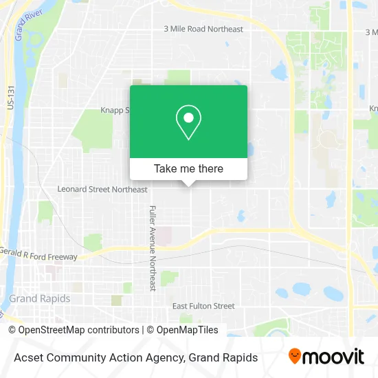 Acset Community Action Agency map
