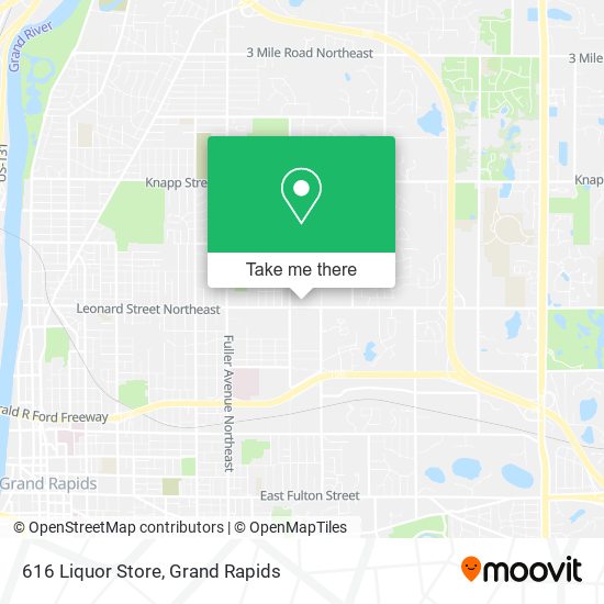 Mapa de 616 Liquor Store