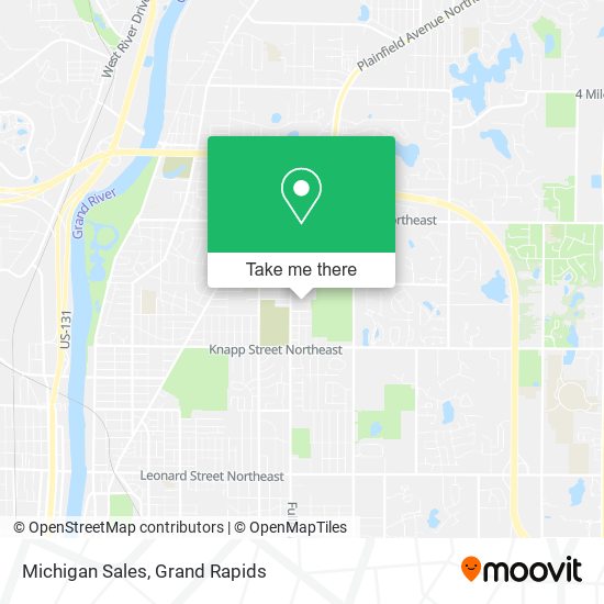 Michigan Sales map