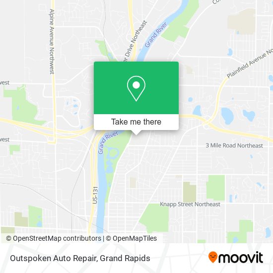 Mapa de Outspoken Auto Repair