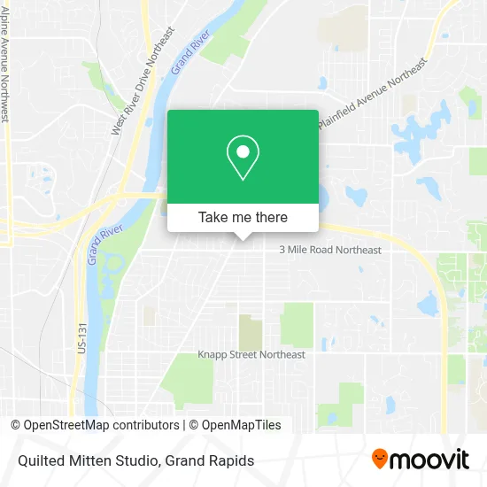 Quilted Mitten Studio map