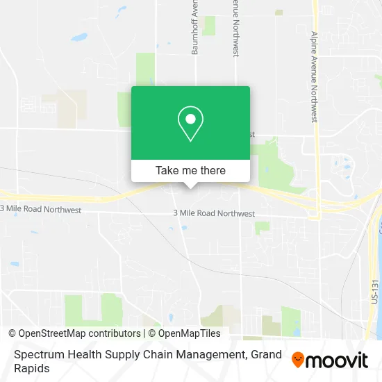 Spectrum Health Supply Chain Management map