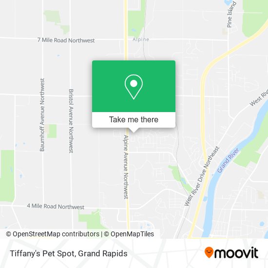 Tiffany's Pet Spot map
