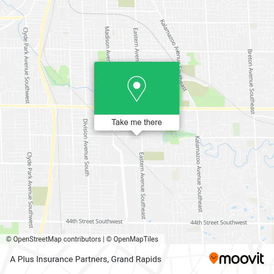 A Plus Insurance Partners map
