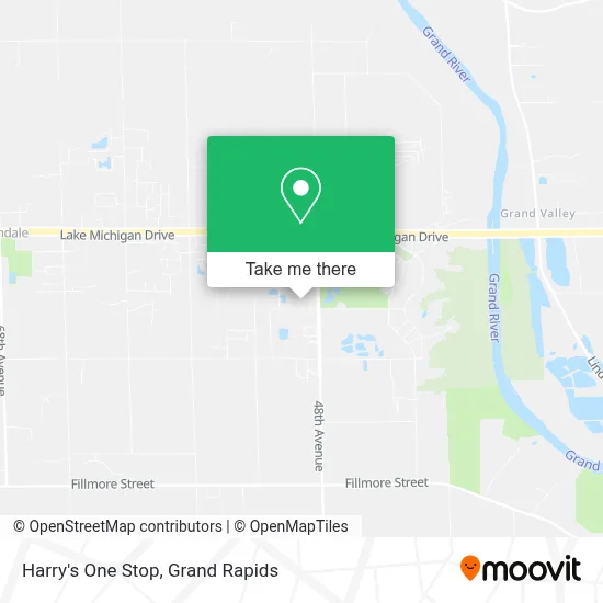 Harry's One Stop map