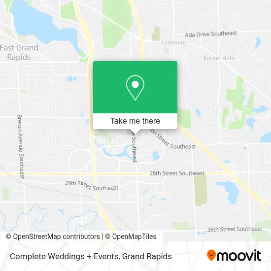 Complete Weddings + Events map