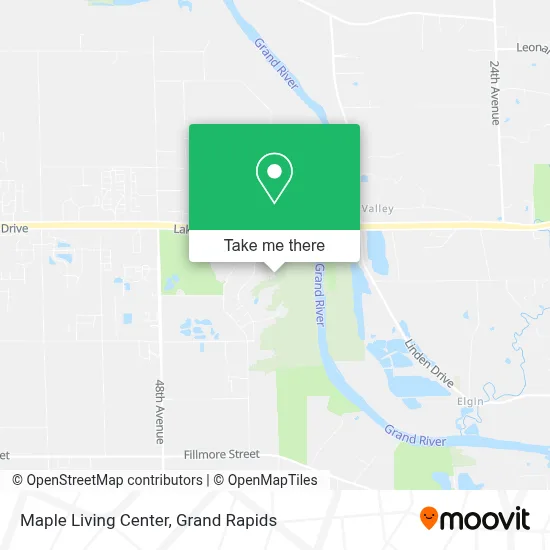 Maple Living Center map