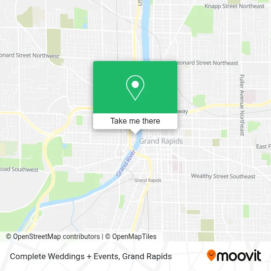 Complete Weddings + Events map