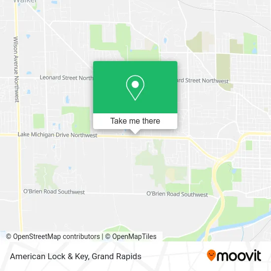 American Lock & Key map