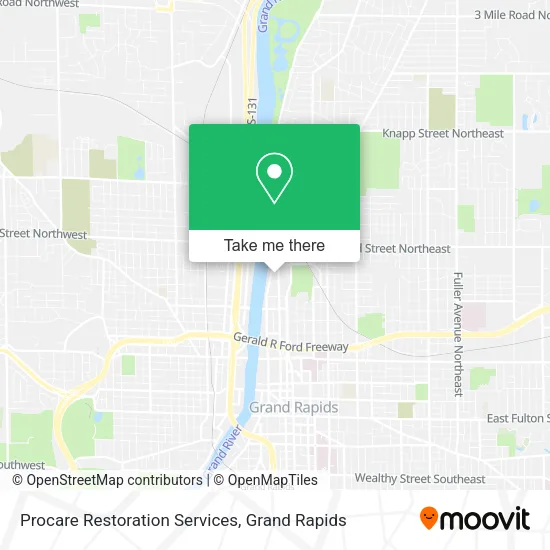 Procare Restoration Services map