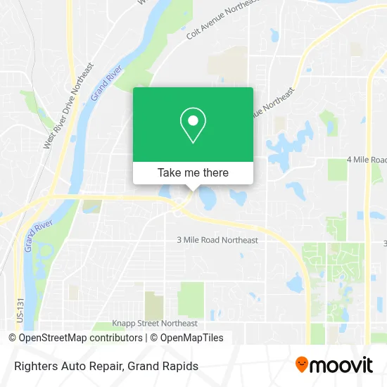Righters Auto Repair map