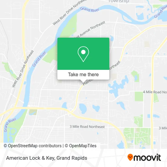 American Lock & Key map