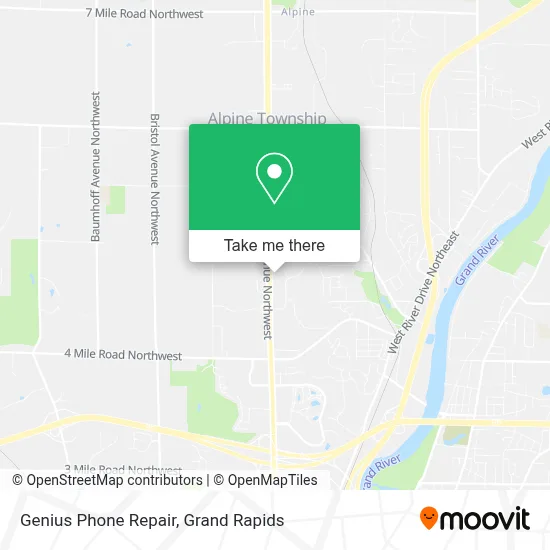 Genius Phone Repair map