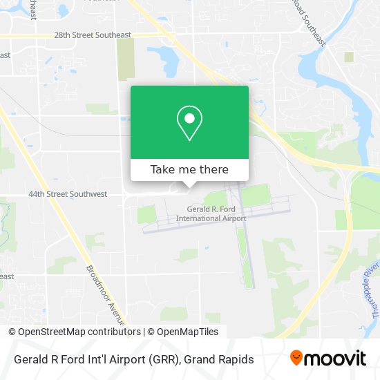 Gerald R Ford Int'l Airport (GRR) map
