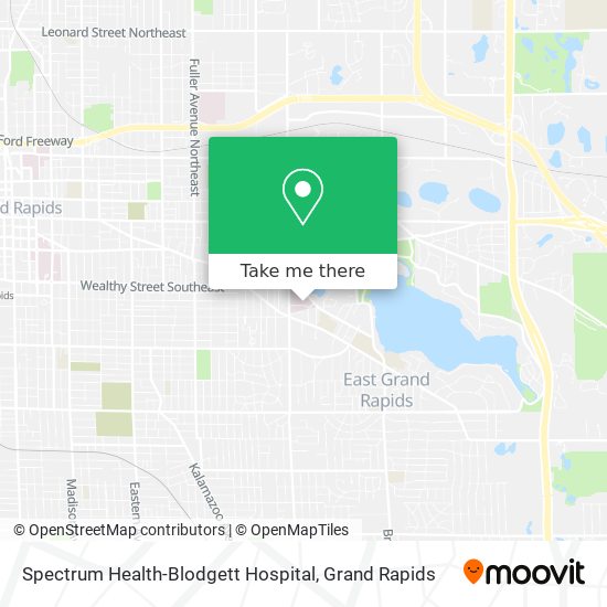 Spectrum Health-Blodgett Hospital map