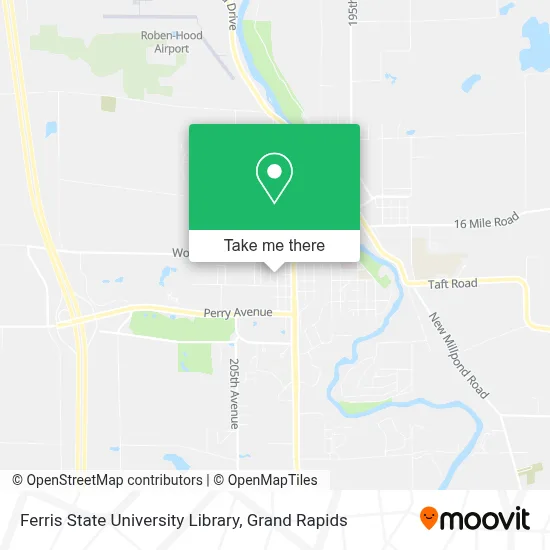 Ferris State University Library map