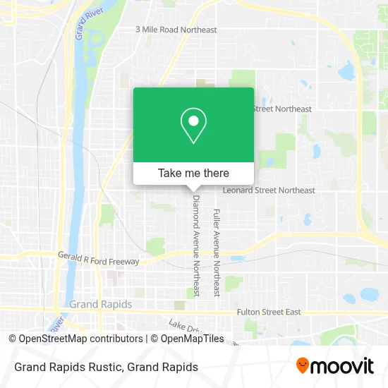 Grand Rapids Rustic map